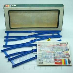 1967 Lego 154 Switch Tracks + Box Green Open