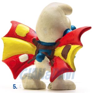 2.0036 20036 Hang Glider Smurf Puffo con Ali 5A