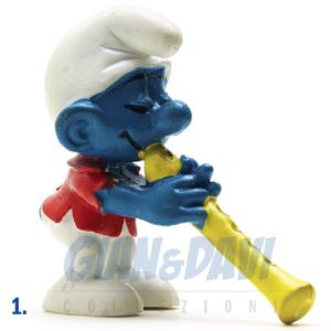 2.0048 20048 Flautist Smurf Puffo Flautista 1A