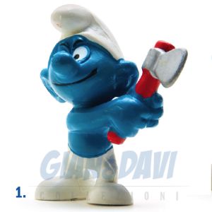 2.0087 20087 Axe Smurf Puffo con Accetta 1C