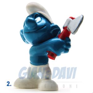 2.0087 20087 Axe Smurf Puffo con Accetta 2B