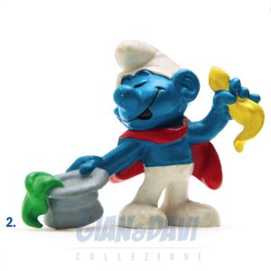 2.0114 20114 Magician Smurf Puffo Mago 2A