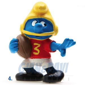 2.0132 20132 American Footballer Smurf Puffo Football Americano 4A