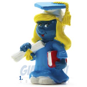 2.0151 20151 Graduation Smurfette Smurf Puffo Puffetta Laureata 1A