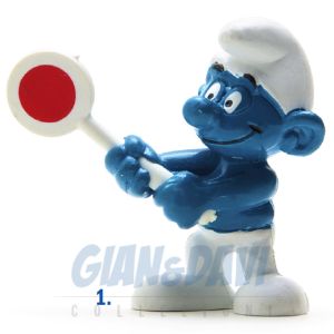 2.0154 20154 School Patrol Smurf Puffo con Paletta 1A