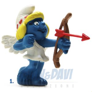 2.0156 20156 Valentine Smurfette Smurf Puffo Puffetta Cupido 1A