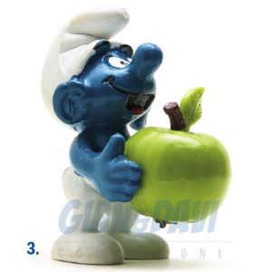 2.0160 20160 Apple Smurf Puffo con Mela 3A