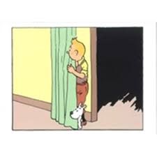 Tintin Moulinsart Double Postcard 16,5x12,5cm - 31128 Tintin Milou Rideau