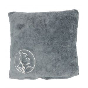 Tintin Linge de Maison 130346 Coussin Tintin Gris acier