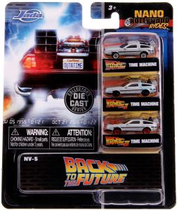 Jada Die Cast Back to the Future 6867 Delorean Time Machine 1:87 Scale 3-Pack