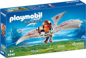 Playmobil 9342 Knights Guerriero con deltaplano