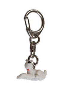 Tintin PVC Key Ring Big 42426 Milou Cuche 4,5cm