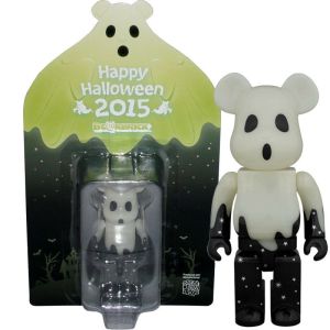 Medicom Toy BE@RBRICK Halloween 2015 Black e Silver 100%