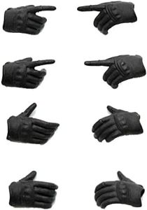 Figma Tomytec Tactical glove LittleArmory LA-0P03 Stealth Black