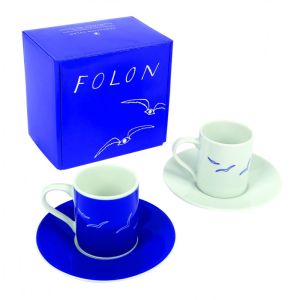 Mouinsart Folon 82001 Set Espresso Oiseaux