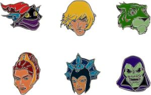 MOTU Masters Of The Universe Cinereplicas Pin Badge Set of 6