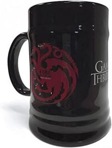 Sd Toys Merchandising Stein Boccale GOT Game of Thrones Fire Blood Targaryen Black