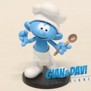 The Smurfs Blue Resin Puppy - 700119 Chef Smurf