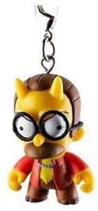 Kidrobot Vinyl Mini Figure - Simpsons Keychain Crap-Tacular – Devil Flanders 1/48