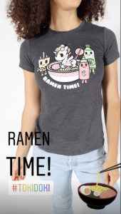 Tokidoki SDCC2019 Womens Ramen Time Tee L