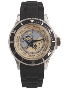 Tintin Montre 82412 Voyage Bracelet Silicone Noir