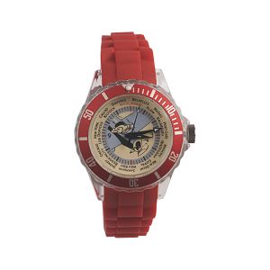 Tintin Montre 82414 Voyage Bracelet Silicone Rouge