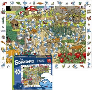 Jumbodiset Puffi Puzzle 70pcs Cherche et Trouve 65,5x49cm