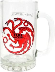 Sd Toys Merchandising Stein Boccale GOT Game of Thrones Fire Blood Targaryen