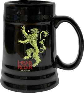 Sd Toys Merchandising Stein Boccale GOT Game of Thrones Hear me Roar Lannister Black