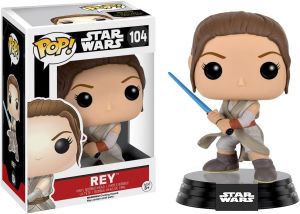 Funko Pop Star Wars 104 SW 9618 Rey SCATOLA NON PERFETTA