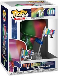 Funko Pop Icons 18 Mtv Music Television 49459 MTV Moon Person Rainbow