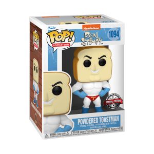 Funko Pop Animation 1094 Nickelodeon Ren Stimpy 58830 Powdered Toastman Special