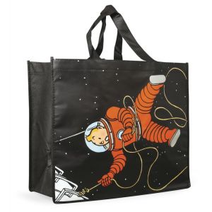 Tintin Borse 04245 Bag Semi Waterproof Tintin & Haddock Lune