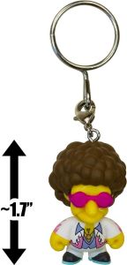 Kidrobot Vinyl Mini Figure - Simpsons Keychain S1 - Disco Stu