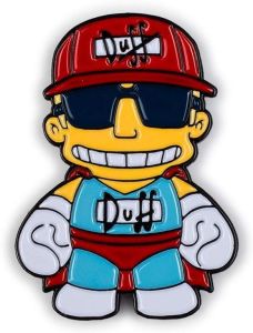 Kidrobot Enamel Pin Spilla Series - The Simpsons Duffman 3/40