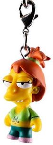 Kidrobot Vinyl Mini Figure - Simpsons Keychain Crap-Tacular - Brandine Spuckler 1/24