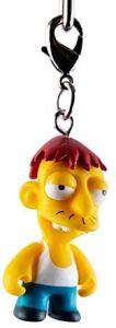 Kidrobot Vinyl Mini Figure - Simpsons Keychain Crap-Tacular - Cletus Spuckler 1/24