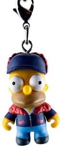 Kidrobot Vinyl Mini Figure - Simpsons Keychain Crap-Tacular - Mr. Plow Homer 2/24