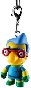 Kidrobot Vinyl Mini Figure - Simpsons Keychain Crap-Tacular - Milhouse Fallout Boy 1/24