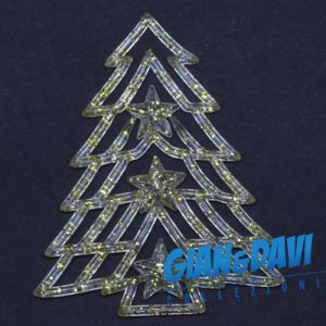 MB-GD-N86 Albero Trasparente Glitter Gialli