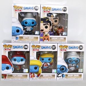Funko Pop The Smurfs Asia Serie Completa 5 Differenti