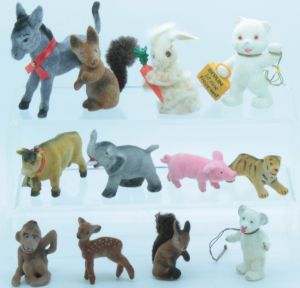 Animale Floccato anni 50/60 - Collezione 12 Differenti