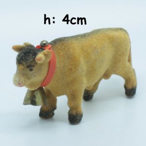 Animale Floccato anni 50/60 - Mucca con Campana