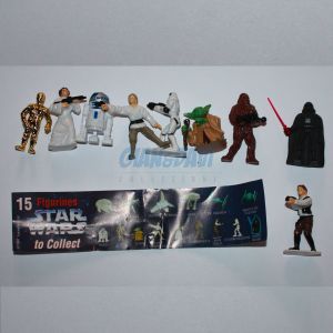 TOMBOLA STAR WARS SERIE COMPLETA 9 PERSONAGGI DIFFERENTI