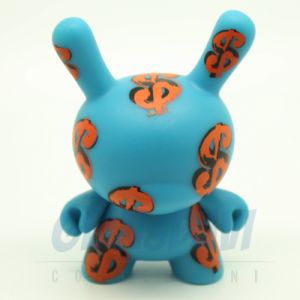 Kidrobot Vinyl Mini Figure - Dunny Andy Warhol 1 - Dollar Sings 3/40