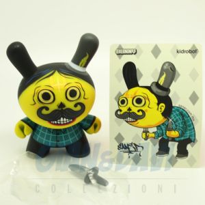 Kidrobot Vinyl Mini Figure - Dunny Azteca 2 - Yellow Sicario 1/25