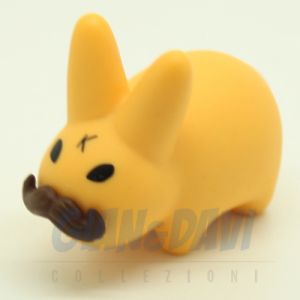 Kidrobot Vinyl Mini Series - Smoking Labbit 4 - Yellow with Mustache 2/25