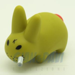 Kidrobot Vinyl Mini Series - Smoking Labbit With Friend Chicken - Green 2/25