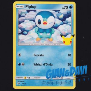 2021 Pokemon Mcdonald's 25th Anniversary ITALIANO 20/25 Piplup