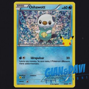 2021 Pokemon Mcdonald's 25th Anniversary ITALIANO 21/25 Oshawott Holo